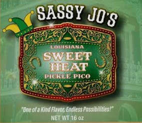 Sassy Jo’s SWEET HEAT Louisiana Pickle Pico
